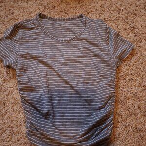 Lululemon All It Takes Gray striped shirt - 2